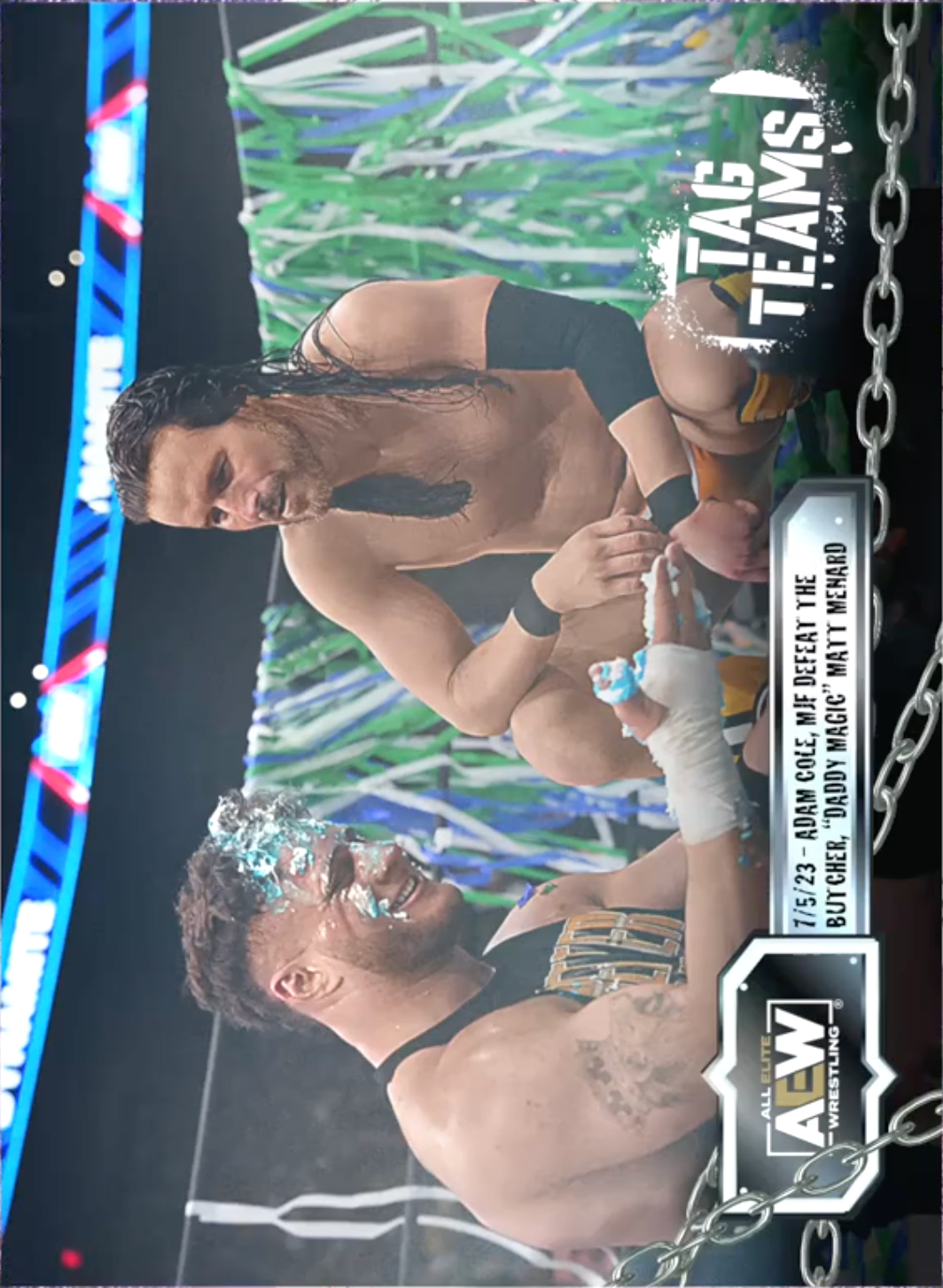 7/5/23 – Adam Cole, MJF – Adam Cole, MJF Defeat the Butcher, “Daddy Magic” Matt Menard