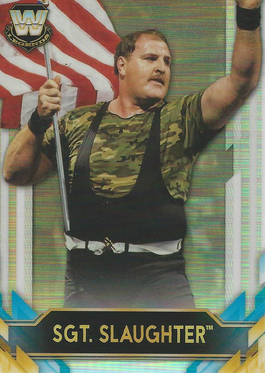 WWE Topps Chrome 2020 Sgt Slaughter BL-22 trading card PW Catalog