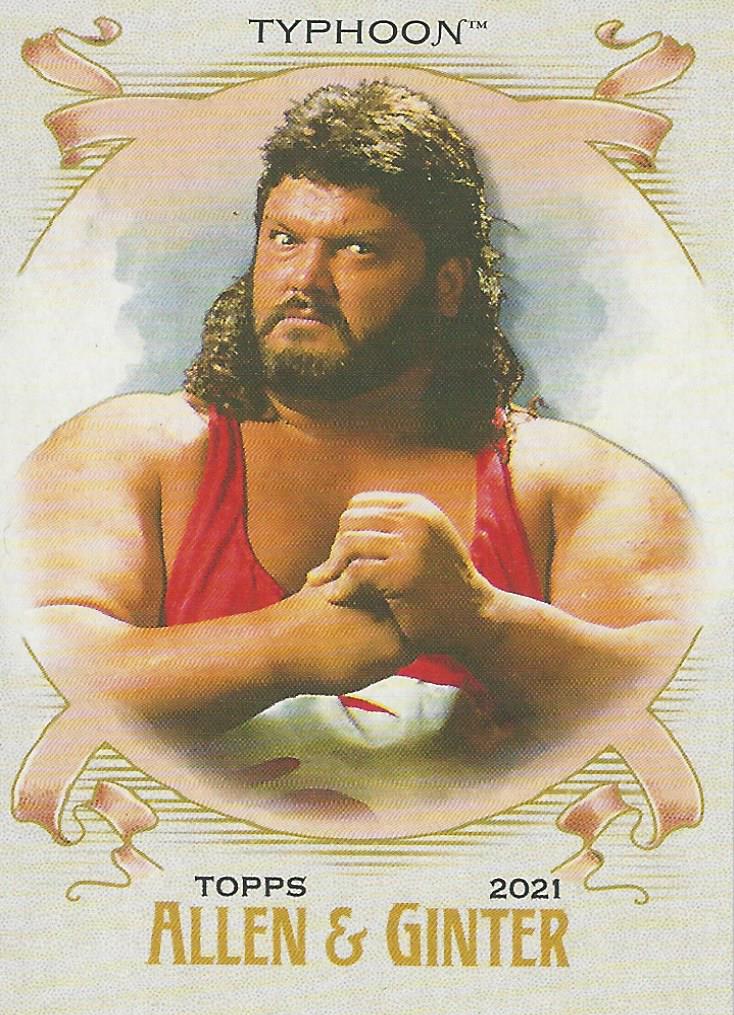 WWE Topps Heritage 2021 Typhoon AG-22 trading card PW Catalog