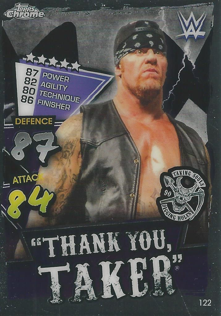 WWE Topps Slam Attax Chrome 2021 Undertaker #122