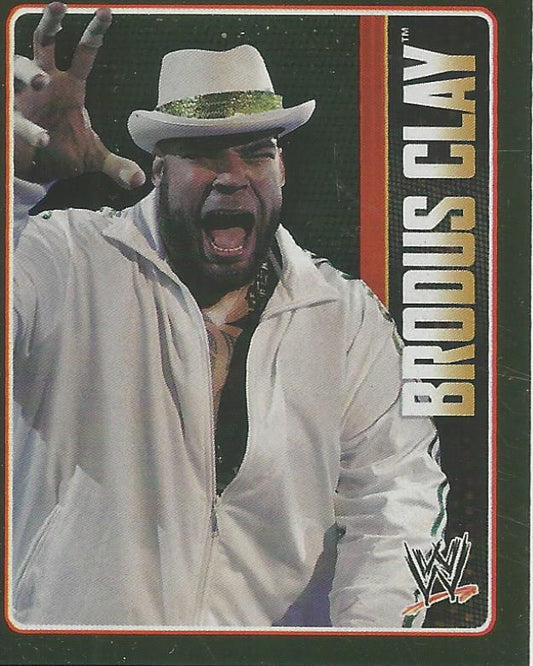 WWE Topps Icons 2013 Sticker Brodus Clay Foil #122