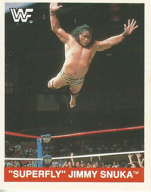 WWF Merlin Sticker Collection 1990 Jimmy Snuka #122