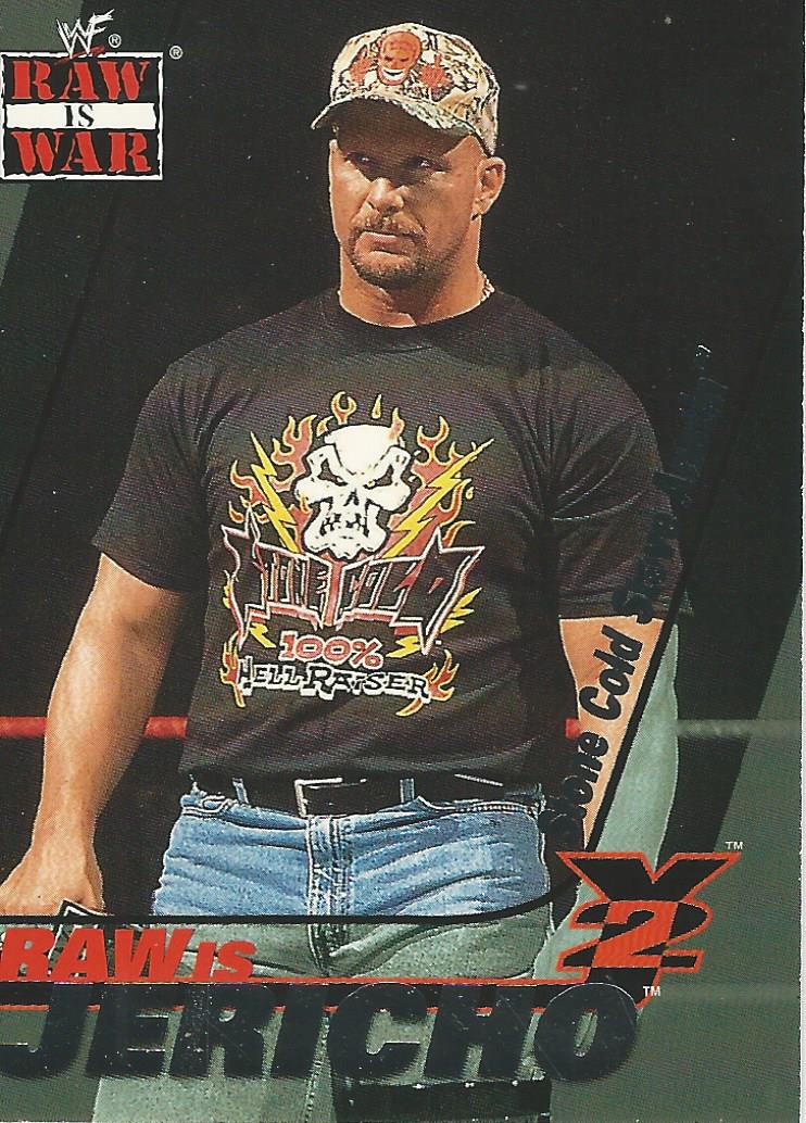 WWF Fleer Raw 2001 Stone Cold Steve Austin 2 of 15 trading card PW Catalog
