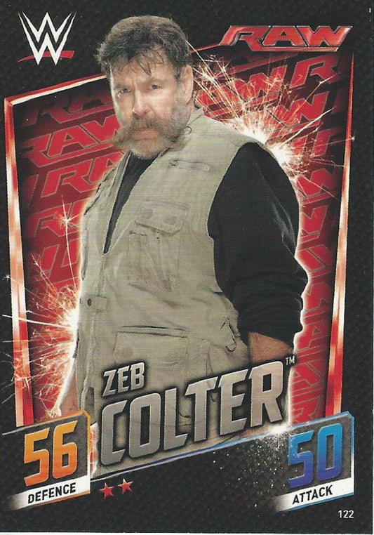 WWE Topps Slam Attax 2015 Then Now Forever Zeb Colter #122