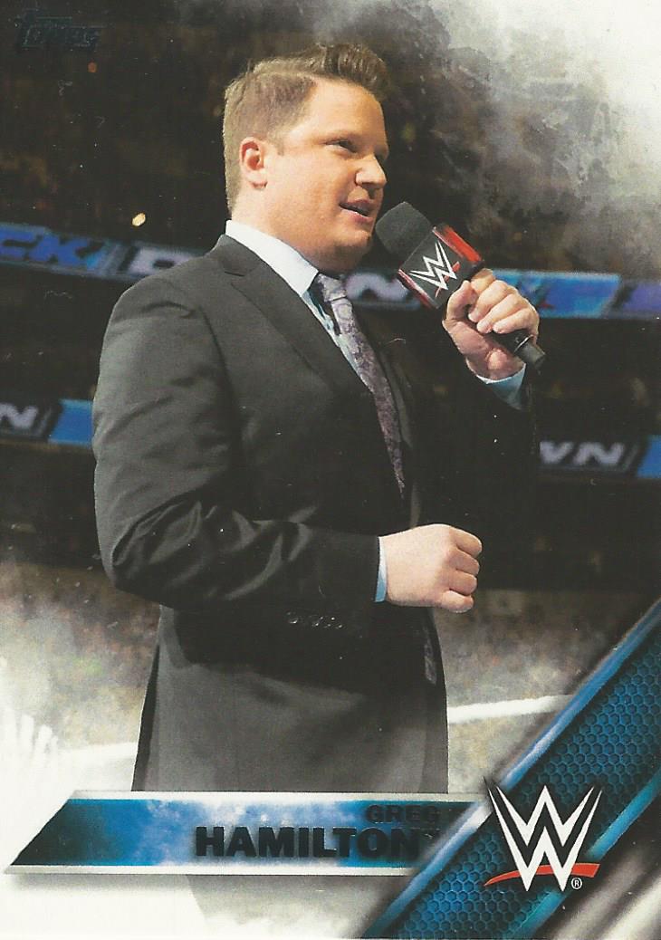 WWE Topps Then Now Forever 2016 Greg Hamilton #122
