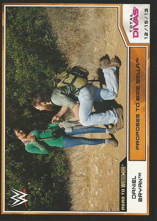 WWE Topps Road to Wrestlemania 2014 Daniel Bryan and Brie Bella #63