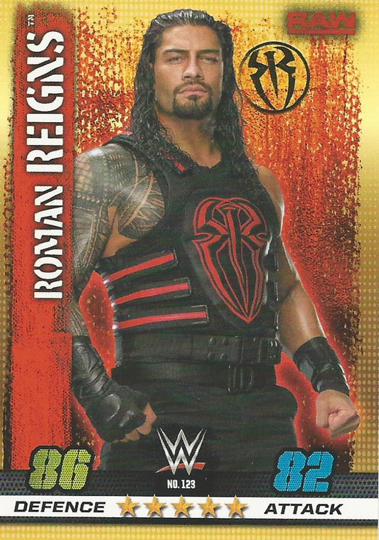 WWE Topps Slam Attax 10th Edition 2017 Roman Reigns #123