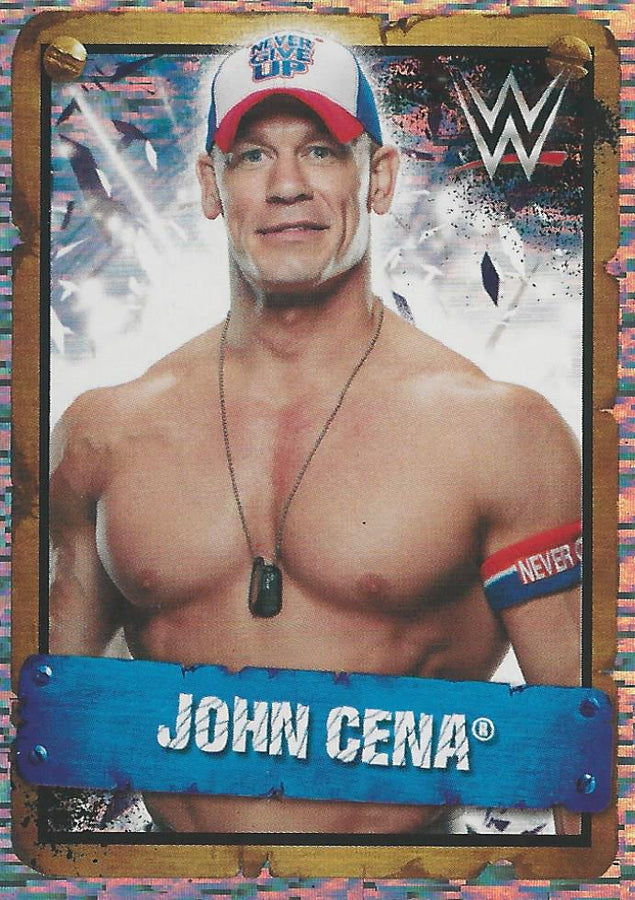 WWE Topps Stickers 2017 John Cena Foil #123