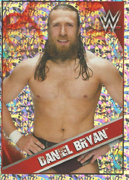 WWE Topps Then Now Forever 2016 Stickers Foil Daniel Bryan #123