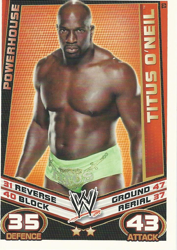 WWE Topps Slam Attax Rebellion 2012 Titus O'Neil #123
