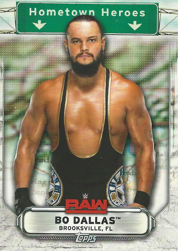 WWE Topps Raw 2019 Bo Dallas HH-6 trading card PW Catalog