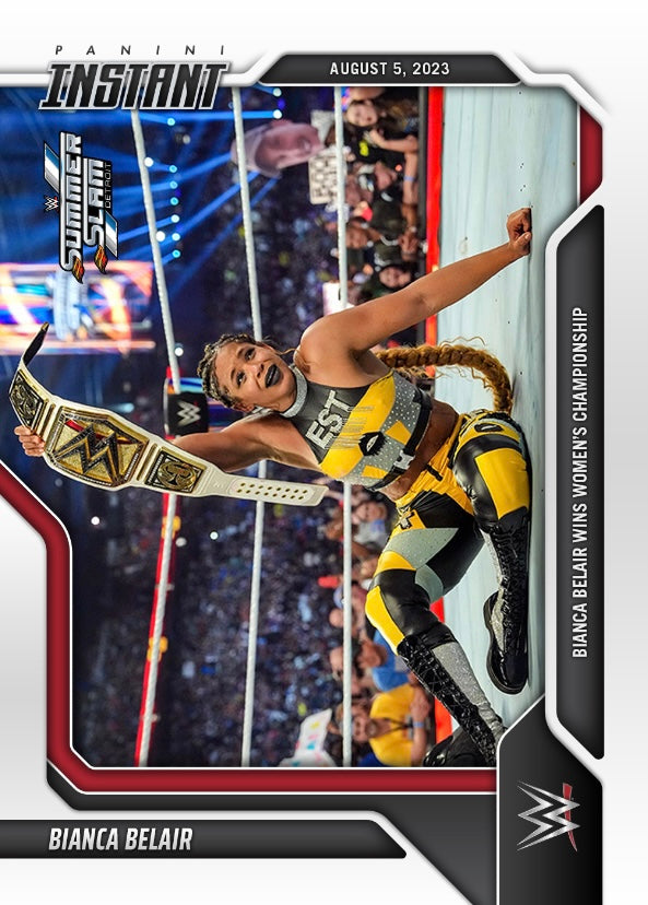 Bianca Belair – Bianca Belair Wins Women’s Championship trading card PW Catalog
