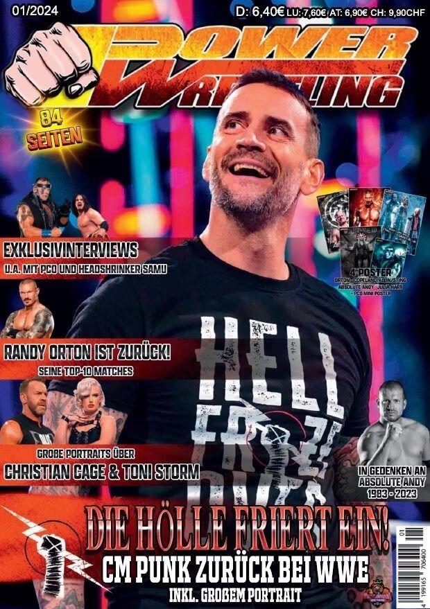 Power Wrestling Magazine January 2024 Magazine PWcatalog