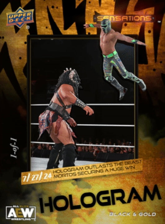 7/27/24 – Hologram – Hologram Outlasts the Beast Mortos Securing a Huge Win trading card PW Catalog