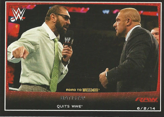 WWE Topps Road to WrestleMania 2015 Batista #24