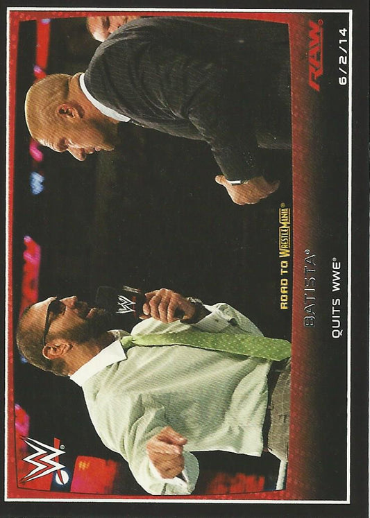 WWE Topps Road to Wrestlemania 2015 Batista #24