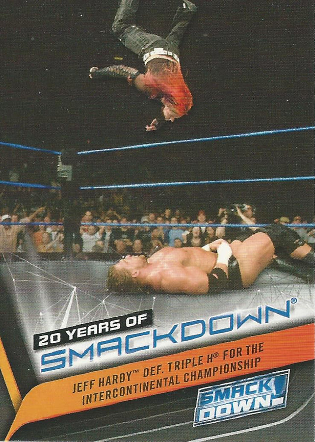 WWE Topps Smackdown 2019 Jeff Hardy SD-4 trading card PW Catalog
