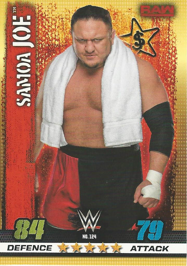 WWE Topps Slam Attax 10th Edition 2017 Samoa Joe #124