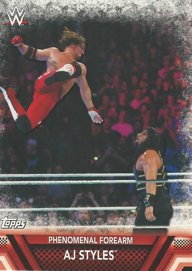 WWE Topps Then Now Forever 2017 AJ Styles #F24