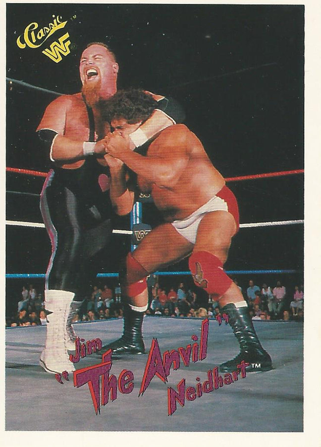 WWF Classic Trading Cards 1990 Jim Neidhart #124