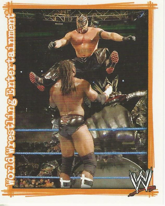 WWE Topps Superstars Uncovered 2007 Sticker Rey Mysterio #124