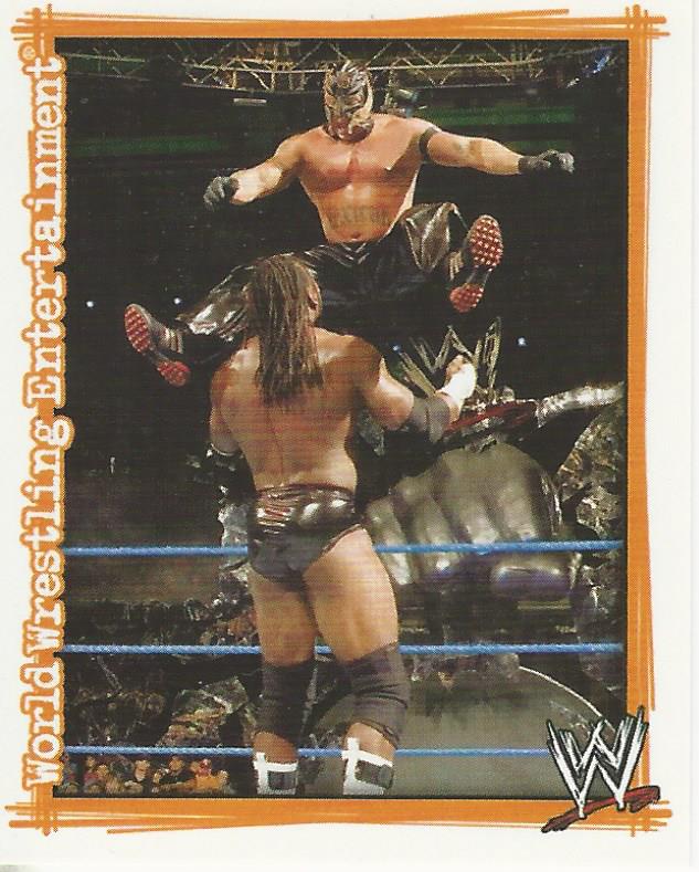 WWE Topps Superstars Uncovered 2007 Sticker Rey Mysterio #124