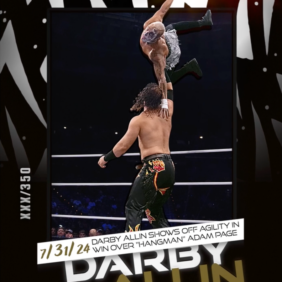 7/31/24 – Darby Allin – Darby Allin Shows OFF Agility in Win Over “Hangman” Adam Page trading card PW Catalog