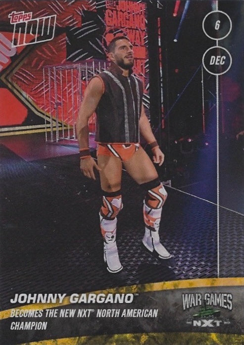 Johnny Gargano Becomes the New NXT North American Champion trading card PW Catalog