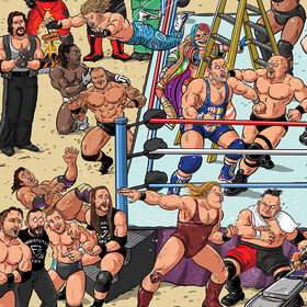 Bill Main "SummerSlam" Framed Giclée Print
