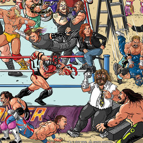 Bill Main "SummerSlam" Framed Giclée Print