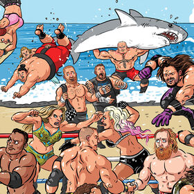 Bill Main "SummerSlam" Framed Giclée Print