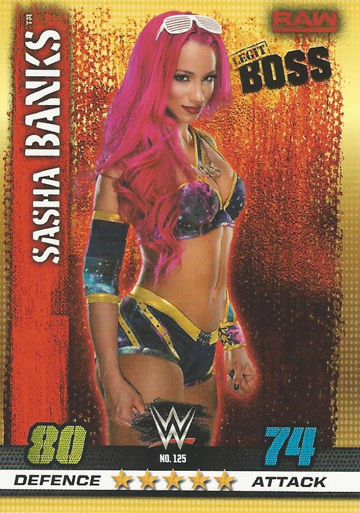 WWE Topps Slam Attax 10th Edition 2017 Sasha Banks #125