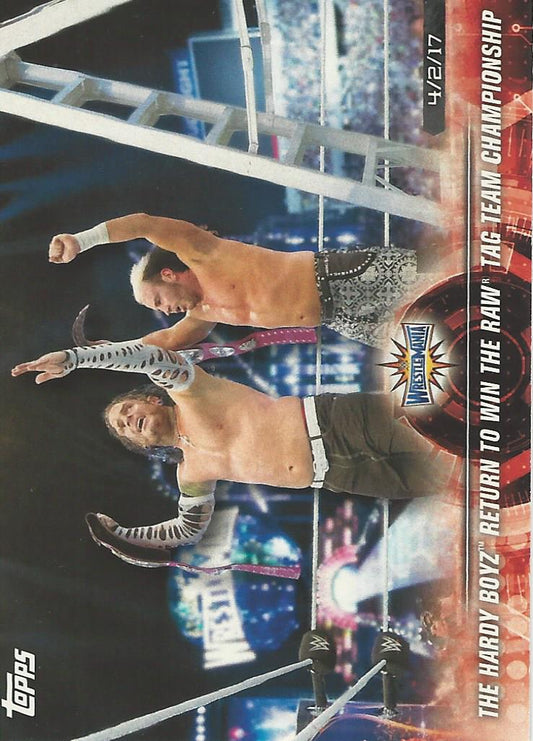 WWE Topps Road to Wrestlemania 2018 Hardy Boyz #25
