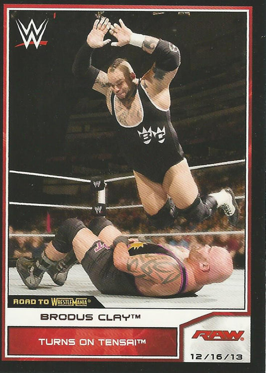 WWE Topps Road to Wrestlemania 2014 Brodus Clay #65