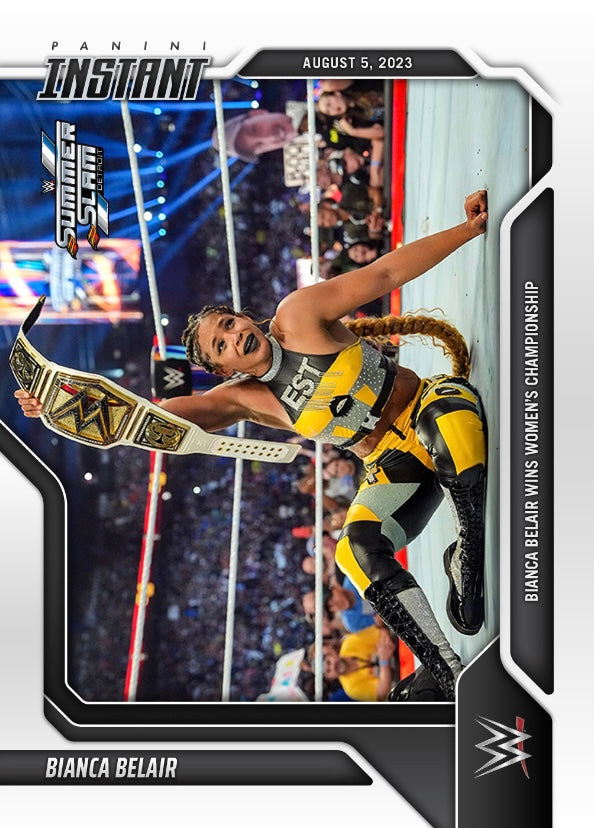 Bianca Belair – Bianca Belair Wins Women’s Championship trading card PW Catalog