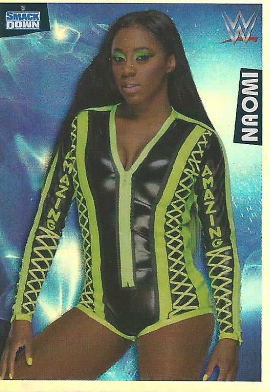 WWE Panini 2022 Sticker Collection Naomi Foil #126