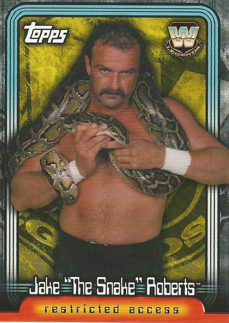 WWE Topps Insider 2006 Jake the Snake Roberts L20 trading card PW Catalog