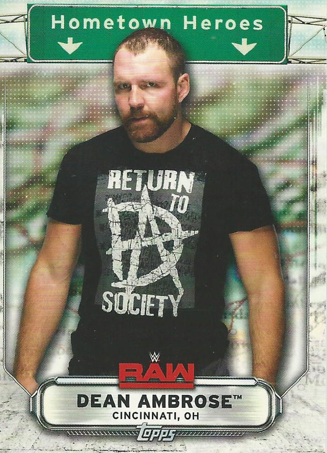 WWE Topps Raw 2019 Dean Ambrose HH-12 trading card PW Catalog