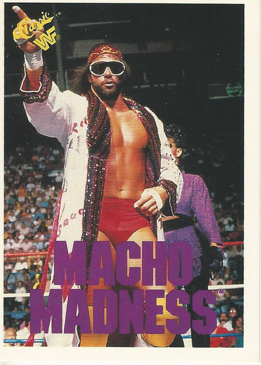 WWF Classic Trading Cards 1990 Macho Man Randy Savage No.126 trading card PW Catalog