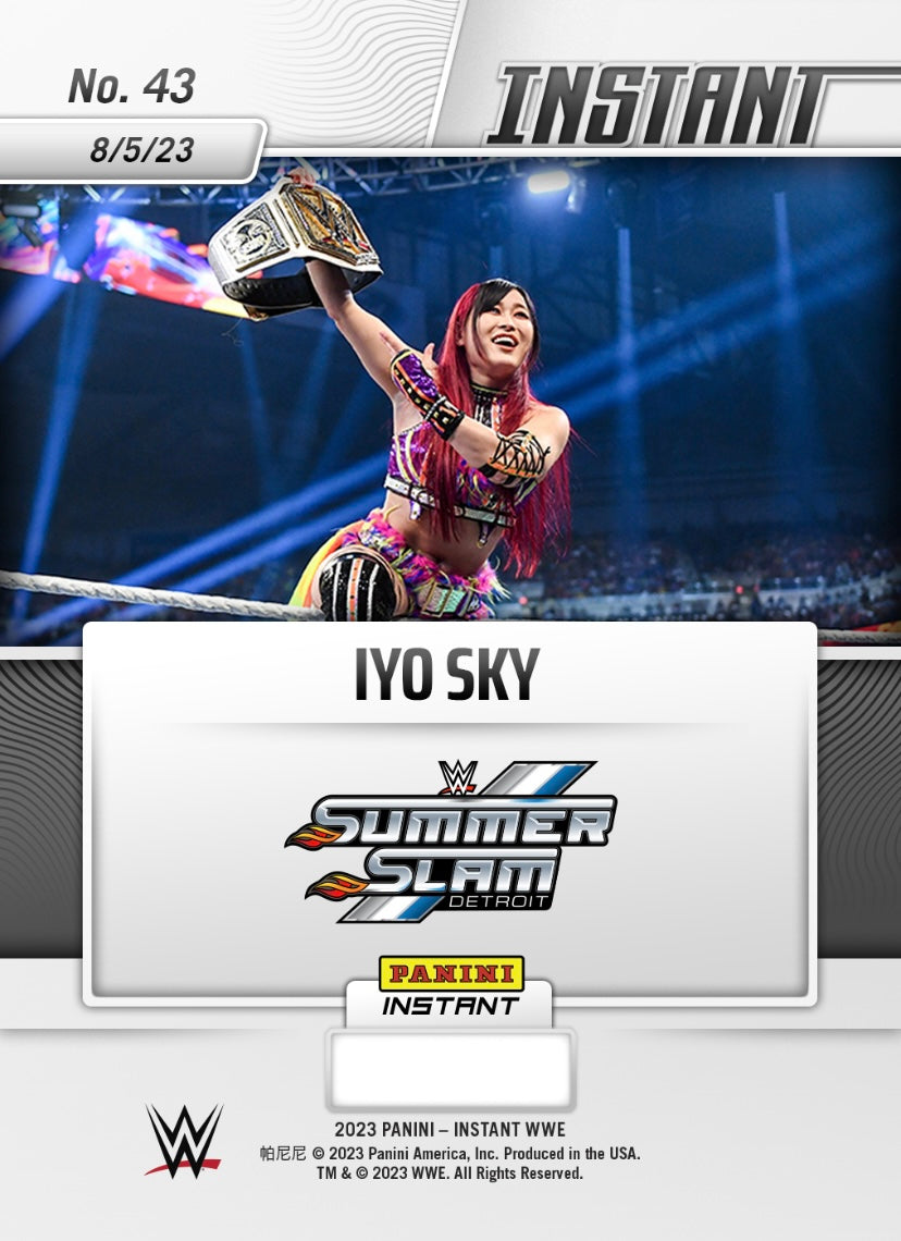 IYO SKY – IYO SKY Cashes in Chance and Claims Women’s Championship trading card PW Catalog