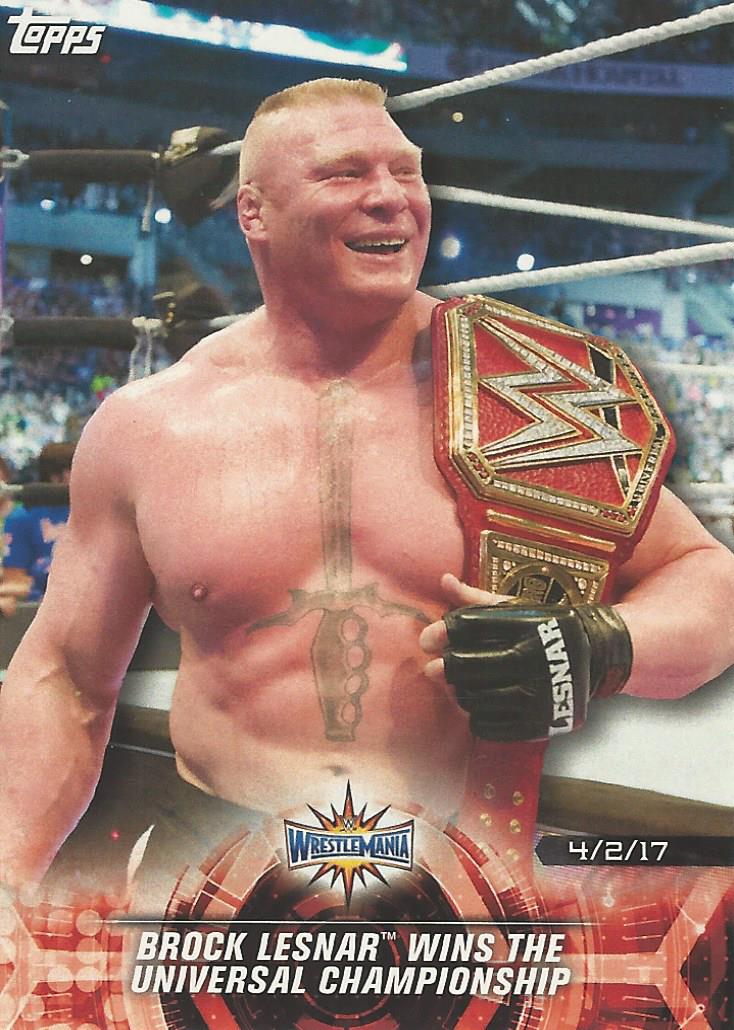 WWE Topps Road to Wrestlemania 2018 Brock Lesnar #27