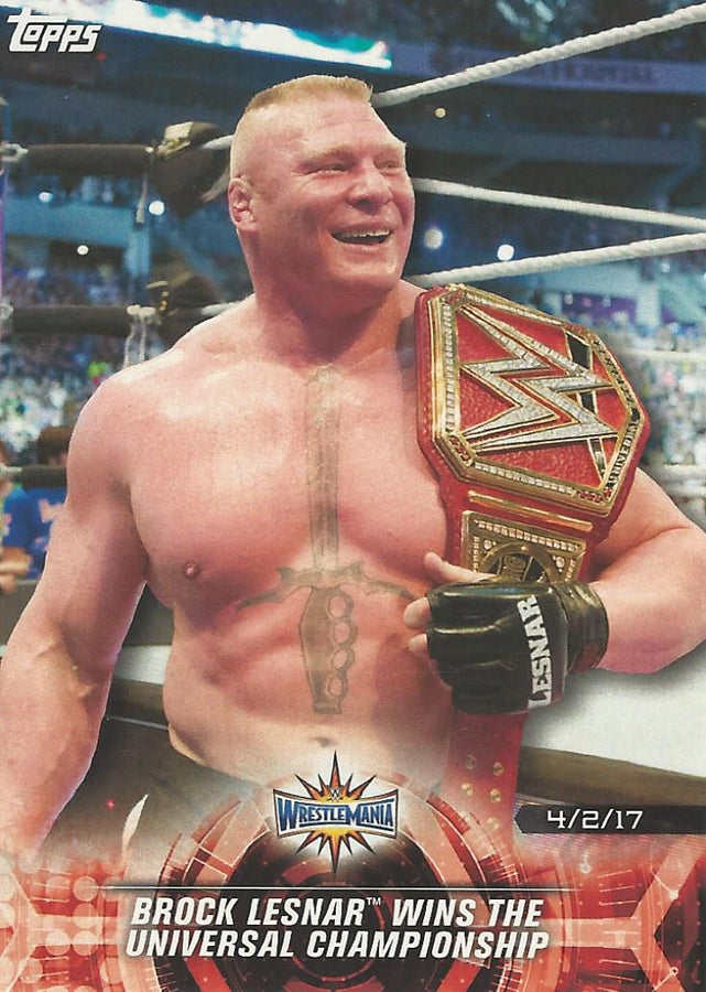 WWE Topps Road to Wrestlemania 2018 Brock Lesnar #27