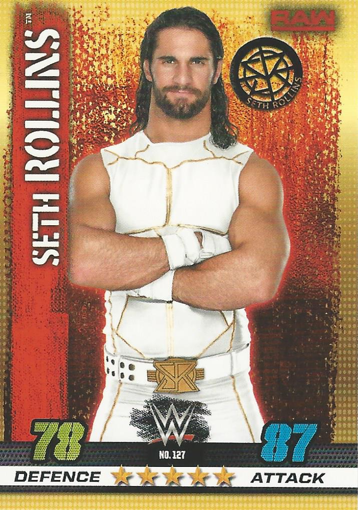 WWE Topps Slam Attax 10th Edition 2017 Seth Rollins #127
