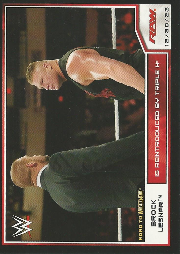 WWE Topps Road to Wrestlemania 2014 Brock Lesnar #67