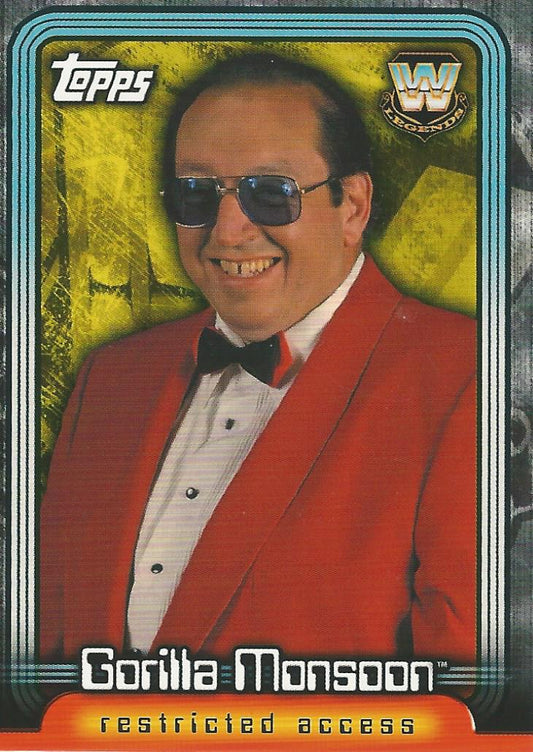 WWE Topps Insider 2006 Gorilla Monsoon L22 trading card PW Catalog