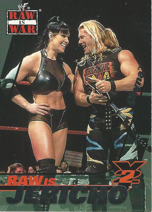 WWF Fleer Raw 2001 Chris Jericho and Chyna 8 of 15 trading card PW Catalog