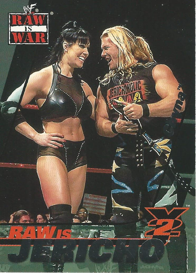 WWF Fleer Raw 2001 Chris Jericho and Chyna 8 of 15 trading card PW Catalog