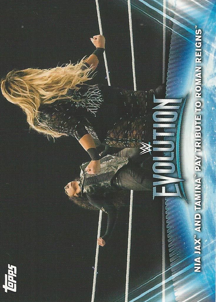 WWE Topps Women Division 2019 Tamina and Nia Jax WE3 trading card PW Catalog