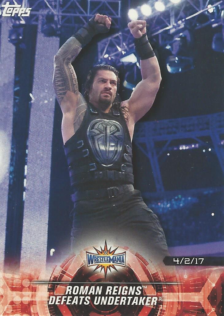 WWE Topps Road to Wrestlemania 2018 Roman Reigns #28
