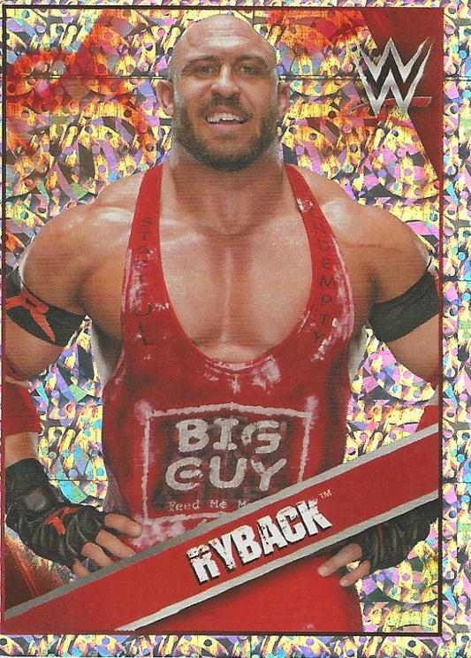 WWE Topps Then Now Forever 2016 Stickers Foil Ryback #128